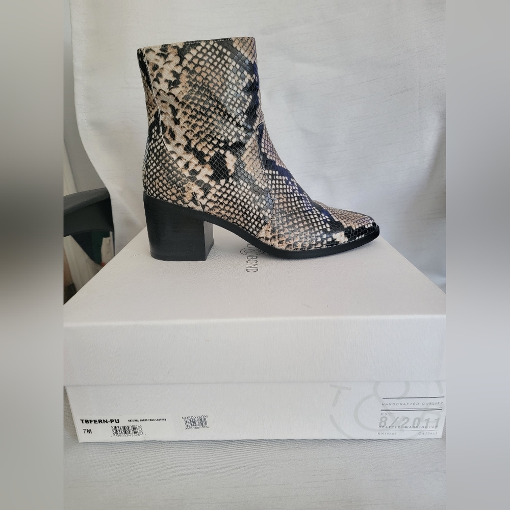 Treasure and bond snake skin boots